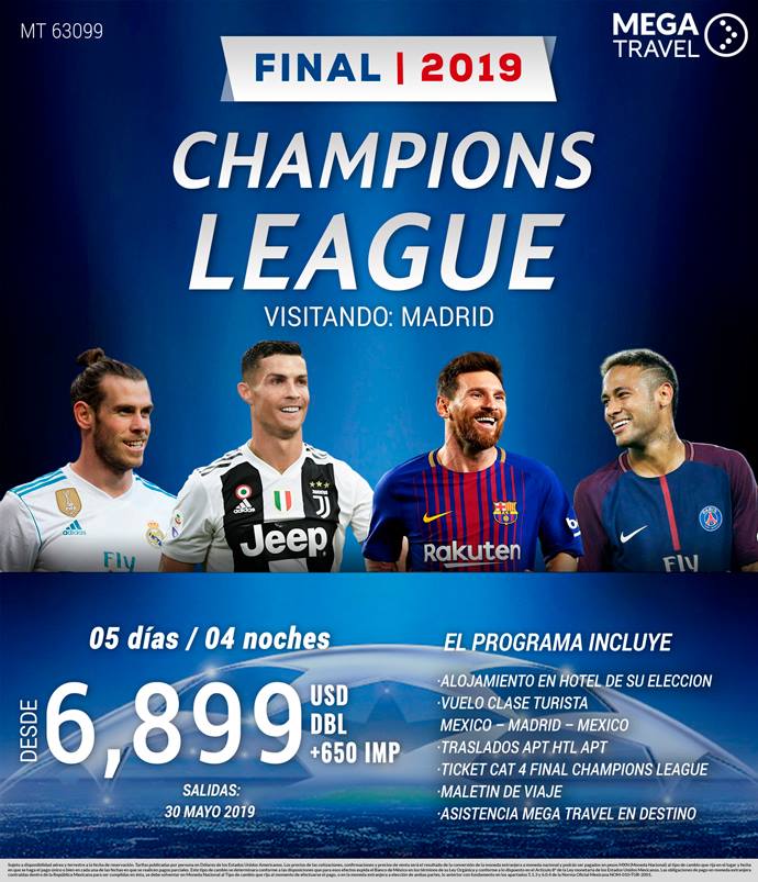 Champions League Final 2019 Viaje desde México