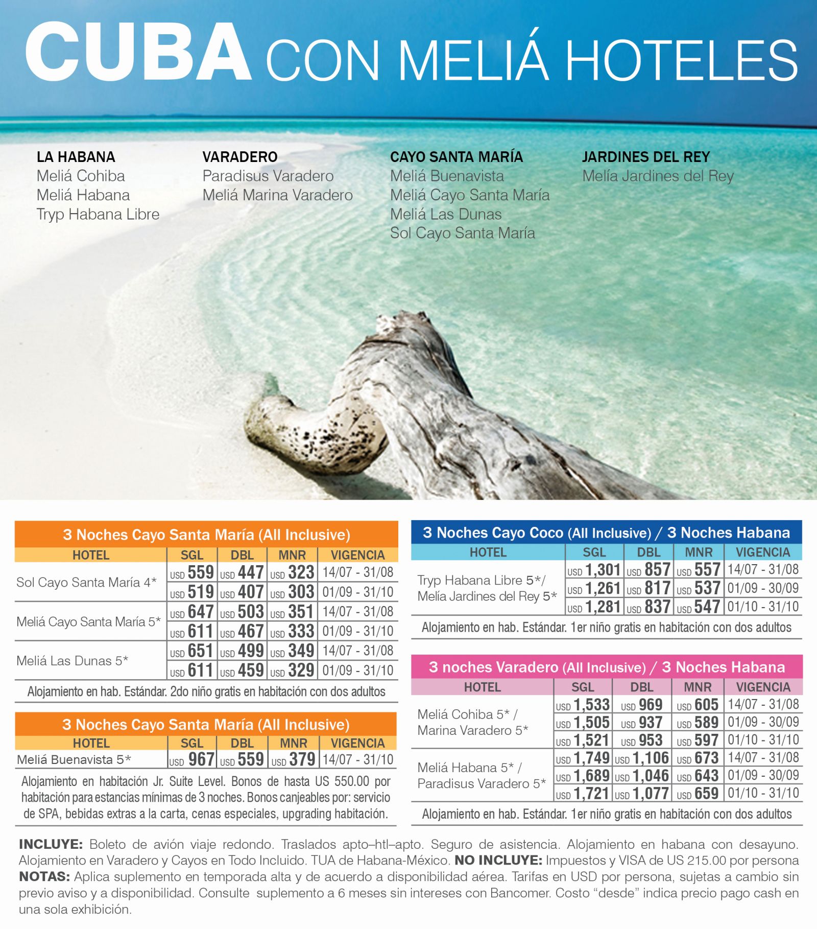 Cuba con Meliá Hoteles