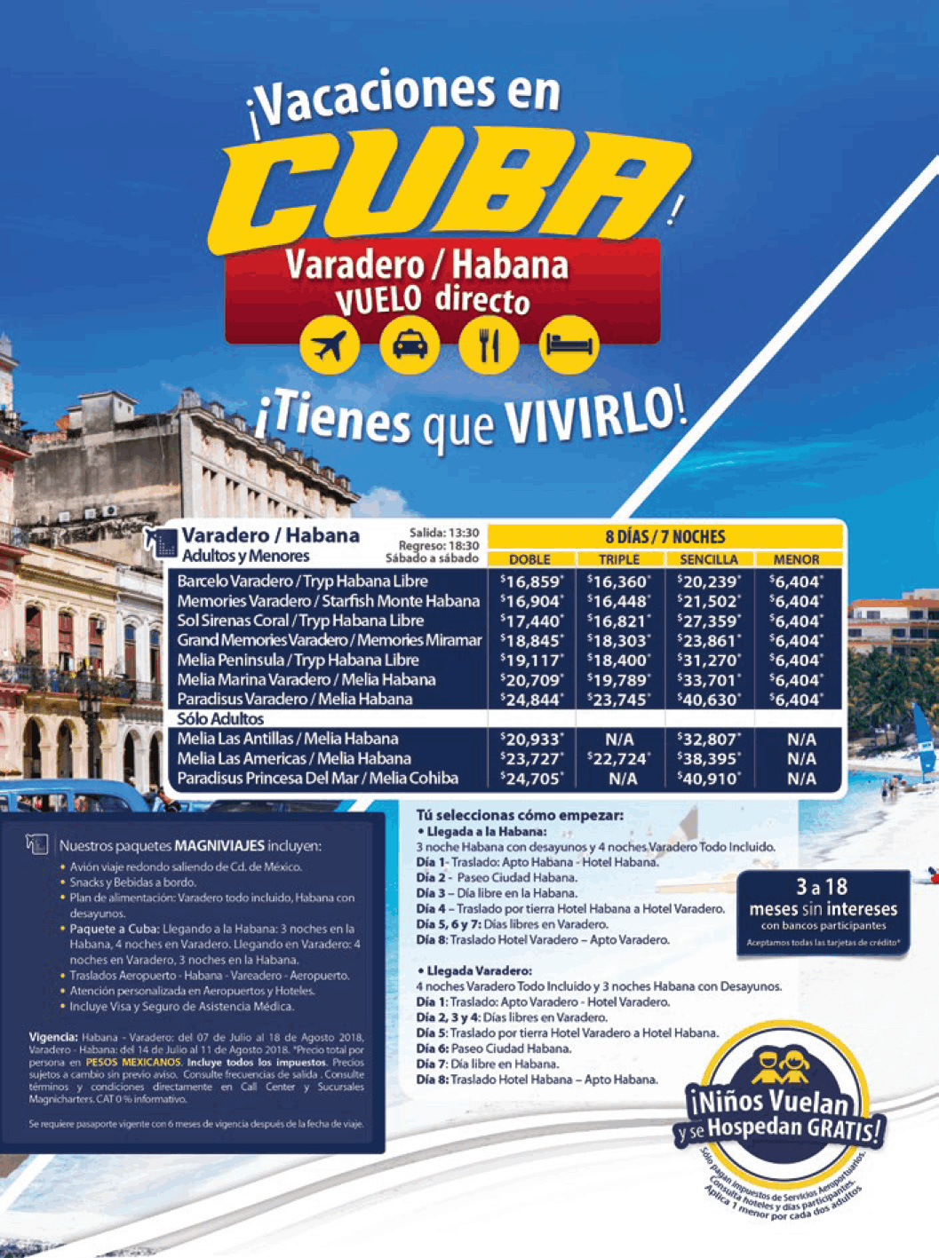 Cuba Habana y Varadero Todo Incluido