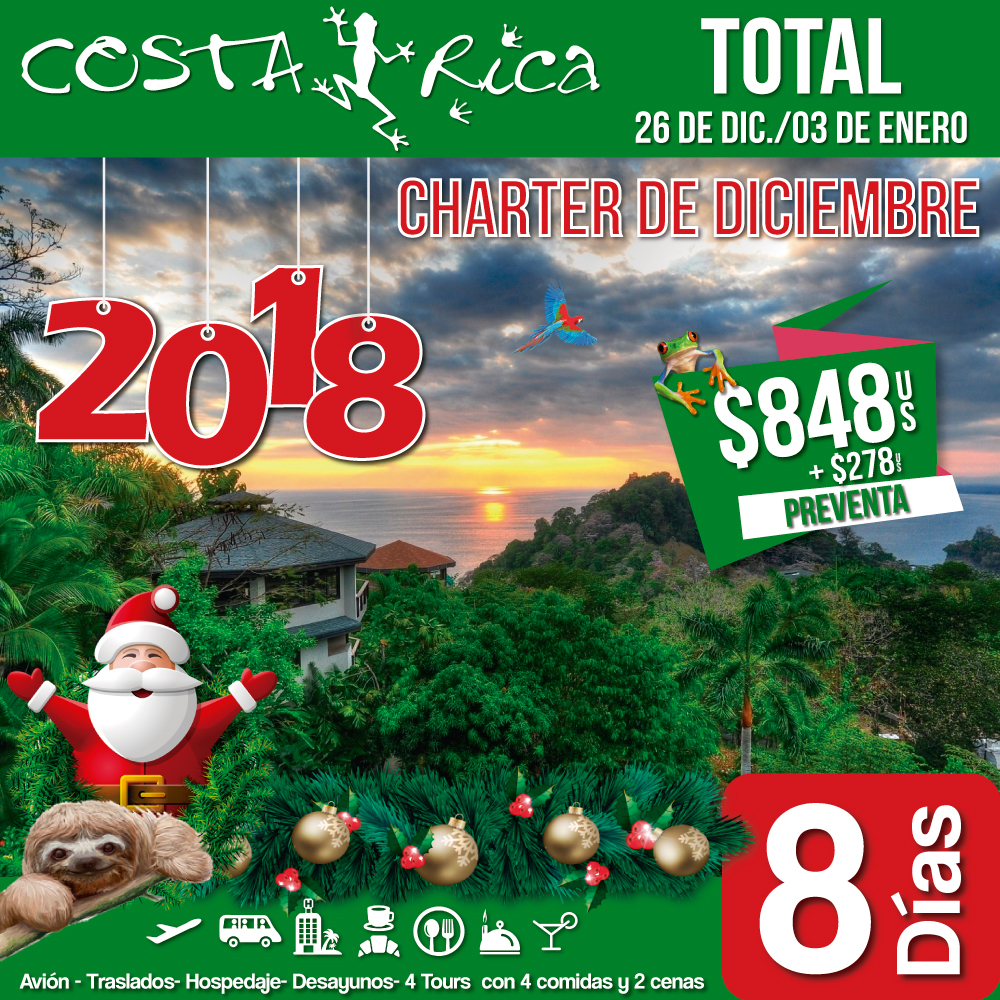 Fin de Año Costa Rica Total 26 de Diciembre 2018
