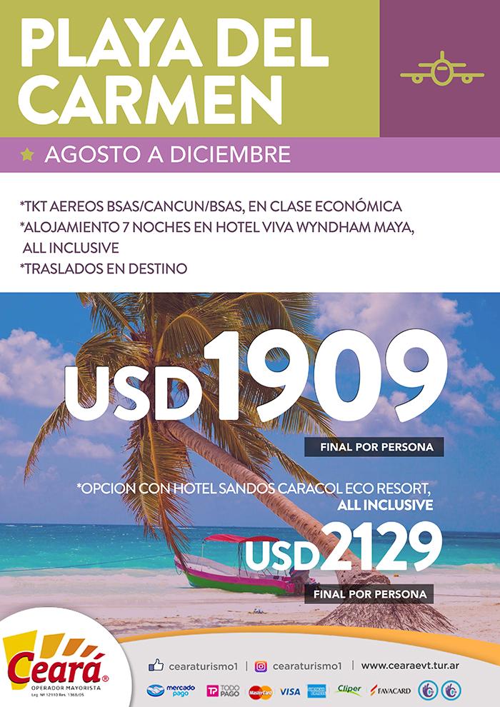 Paquete a Playa del Carmen desde Buenos Aires