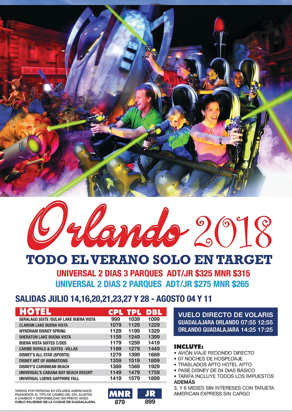 Paquetes a Orlando Todo Incluido desde Guadalajara
