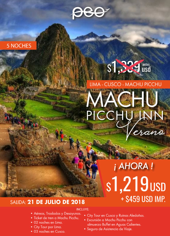 Viaje a Perú Machu Picchu Todo incluido